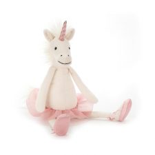 Jellycat Dancing Darcey Unicorn gosedjur kramdjur rosa Enhörning med tyllkjol