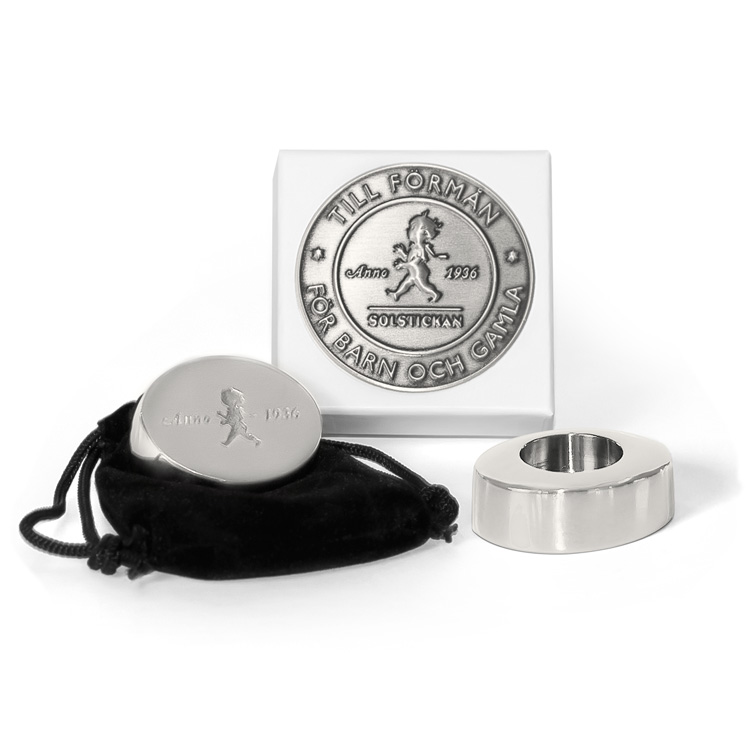 Solstickan Ljushållare försilvrad mässing - Bild 3