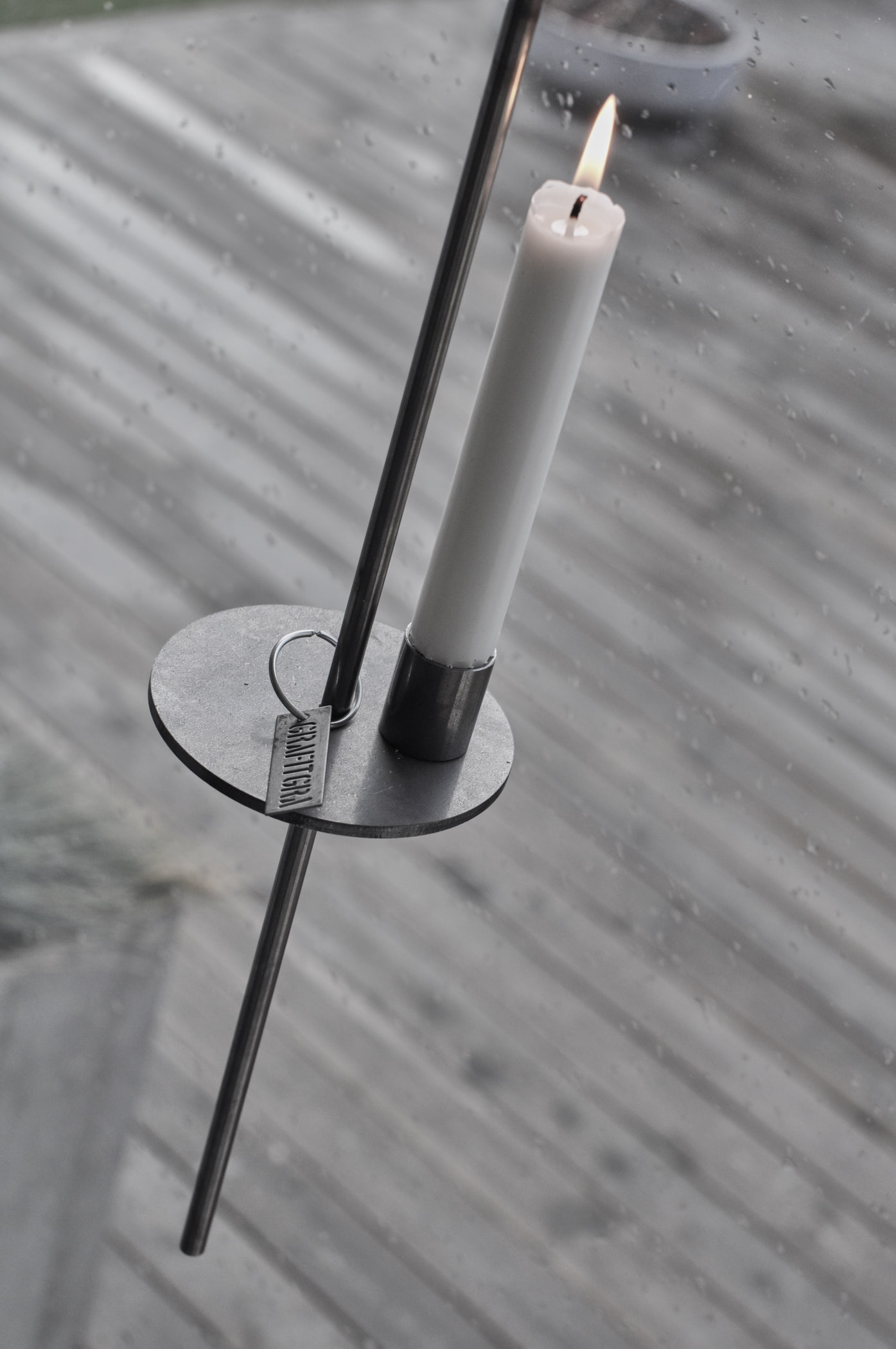 Grafitgrå Ljusampel Liv Grå - Bild 3