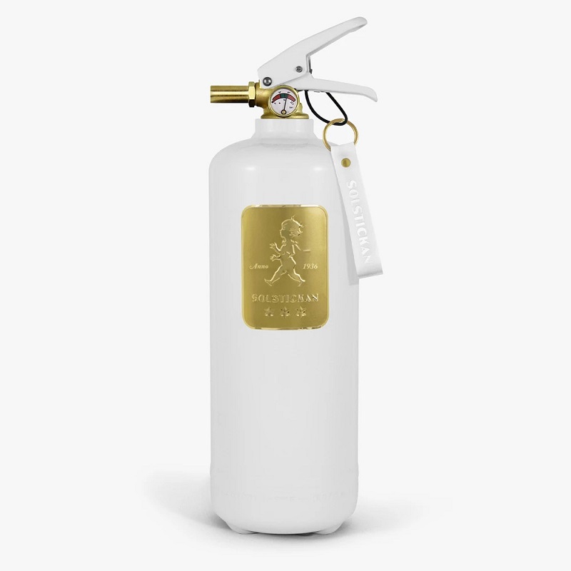 Solstickan Brandsläckare 2 kg Design Edition White Brass