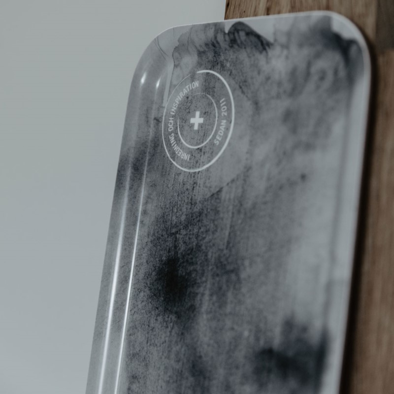 Grafitgrå Bricka Dimma kantig - Bild 4