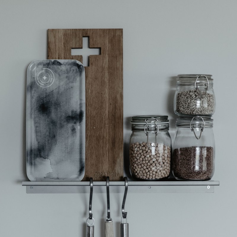 Grafitgrå Bricka Dimma kantig - Bild 2