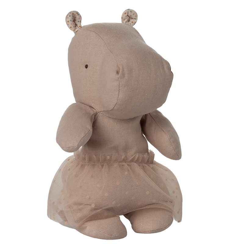 Maileg Safari friends Hippo w. skirt Small Soft rose - Bild 2